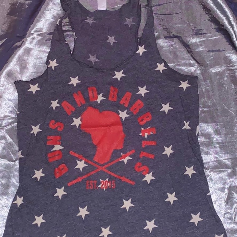Small Buns and Barbells USA tank